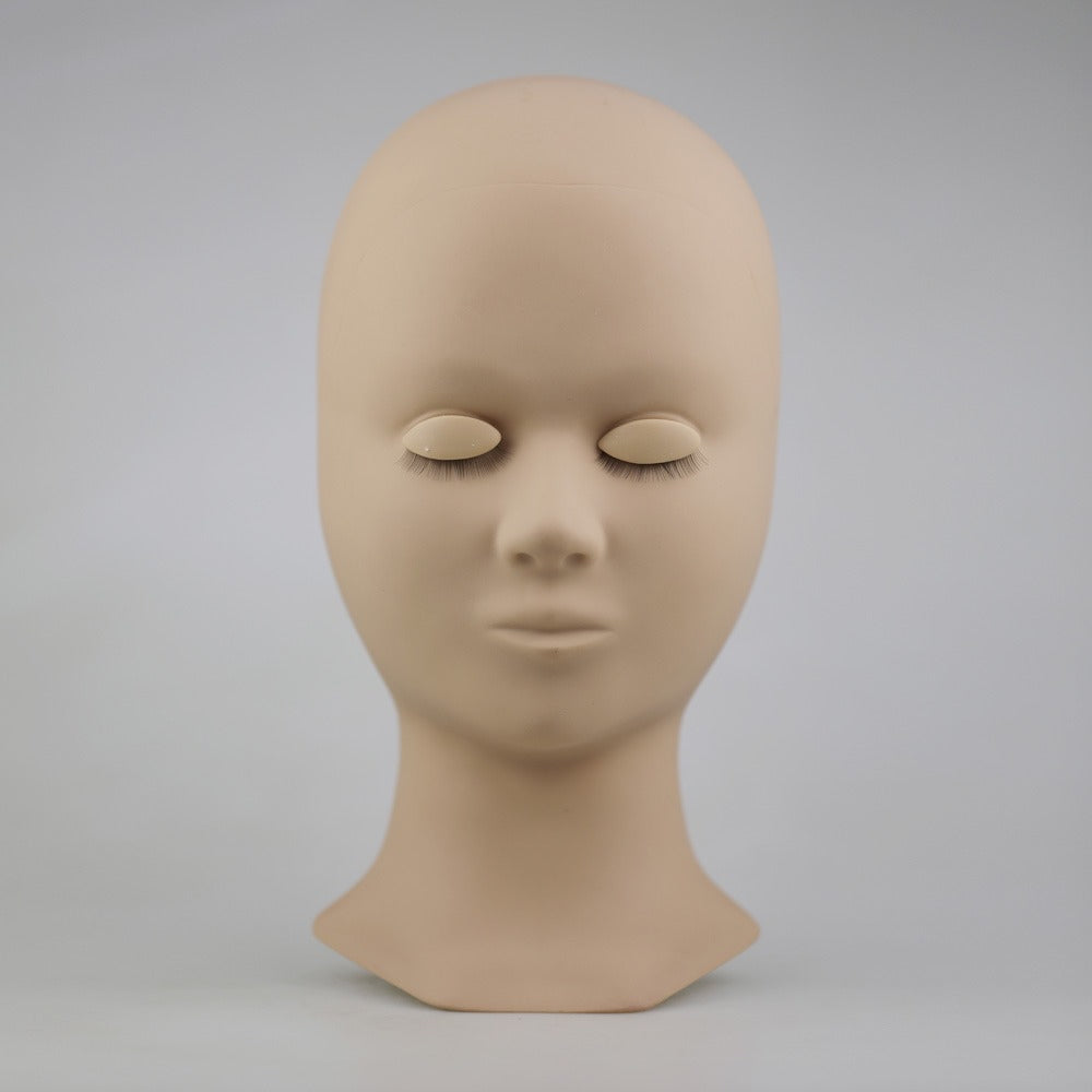 Mannequin Head, Removeable Eyelids and Practice Strip Lashes