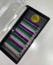 Cargar imagen en el visor de la galería, Volume Coloured Lash Trays | Professional Coloured Lash Extensions
